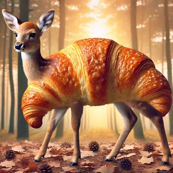 Bambini Crostini - Child-like characters shaped like Italian toasted bread from Italian Brainrot Merge Fellas