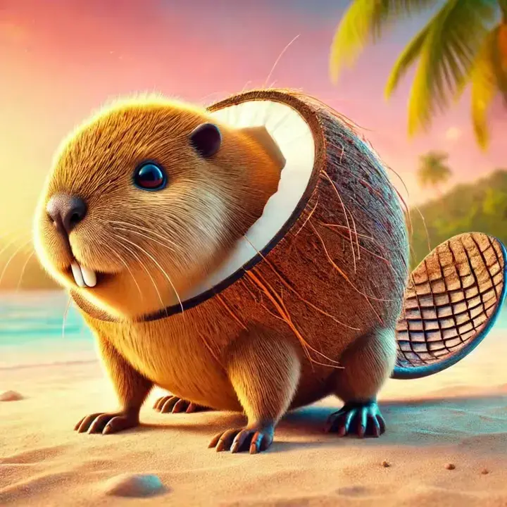 Bobrinni Kokokosinni - A beaver-coconut hybrid character from Italian Brainrot Merge Fellas