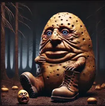 Brr Potato Na Potate - A cold potato character with rhythmic sounds from Italian Brainrot Merge Fellas