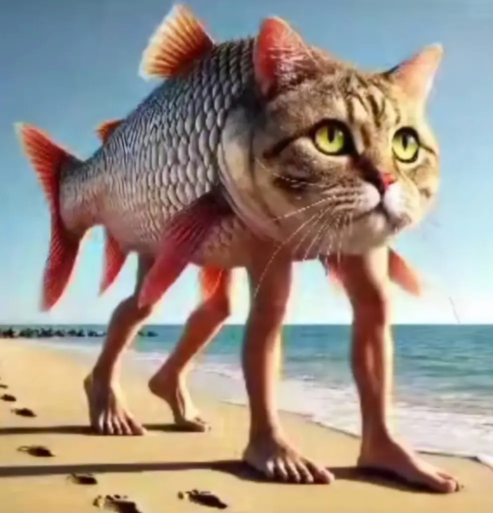 Trulimero Trulicina - A character with a melodious Italian name from Italian Brainrot Merge Fellas