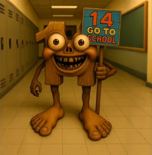 Alamak Senin Sekolah - A school-themed character with Malaysian language elements from Italian Brainrot memes in Merge Fellas