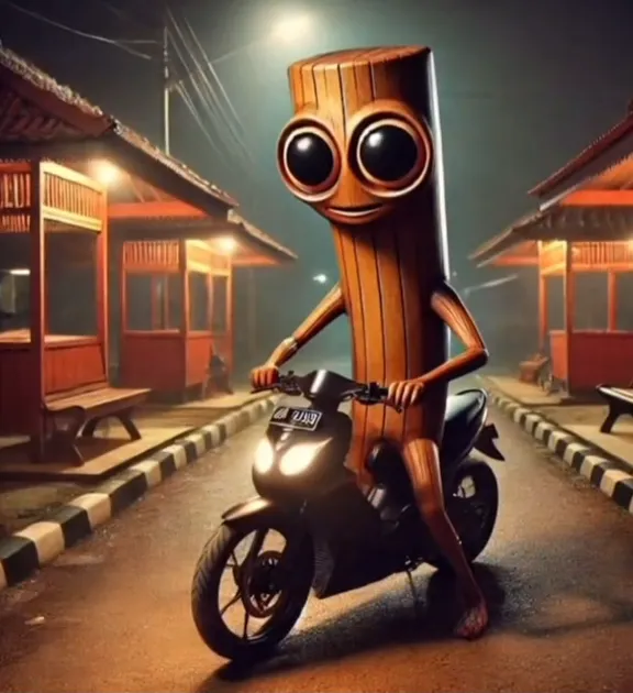 Motosahur - A motorcycle-inspired Sahur variant from Italian Brainrot memes in Merge Fellas