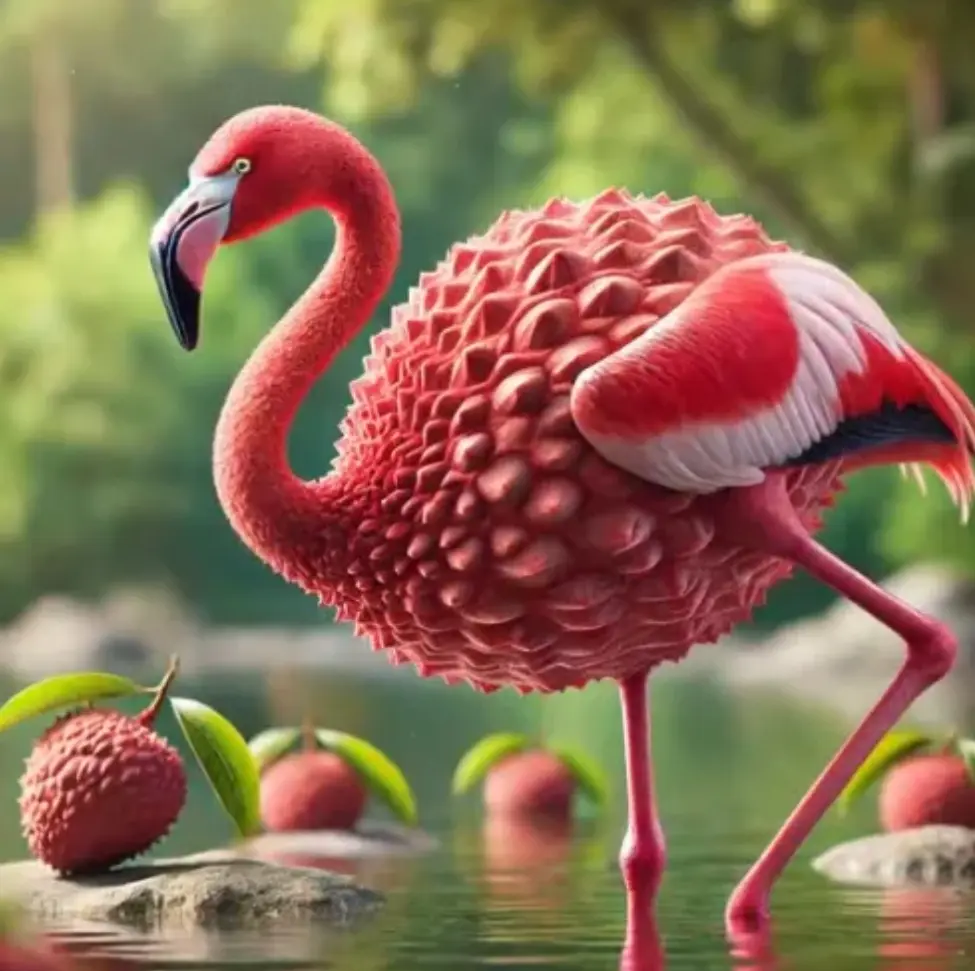 Flamingulli Gulli Gulli - A flamingo character with a repetitive name from Italian Brainrot Merge Fellas