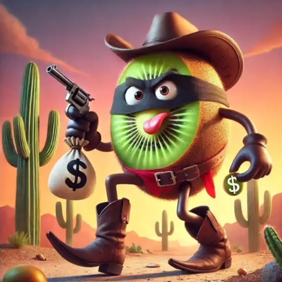 Kiwitto Banditto - A kiwi bandit character from Italian Brainrot Merge Fellas