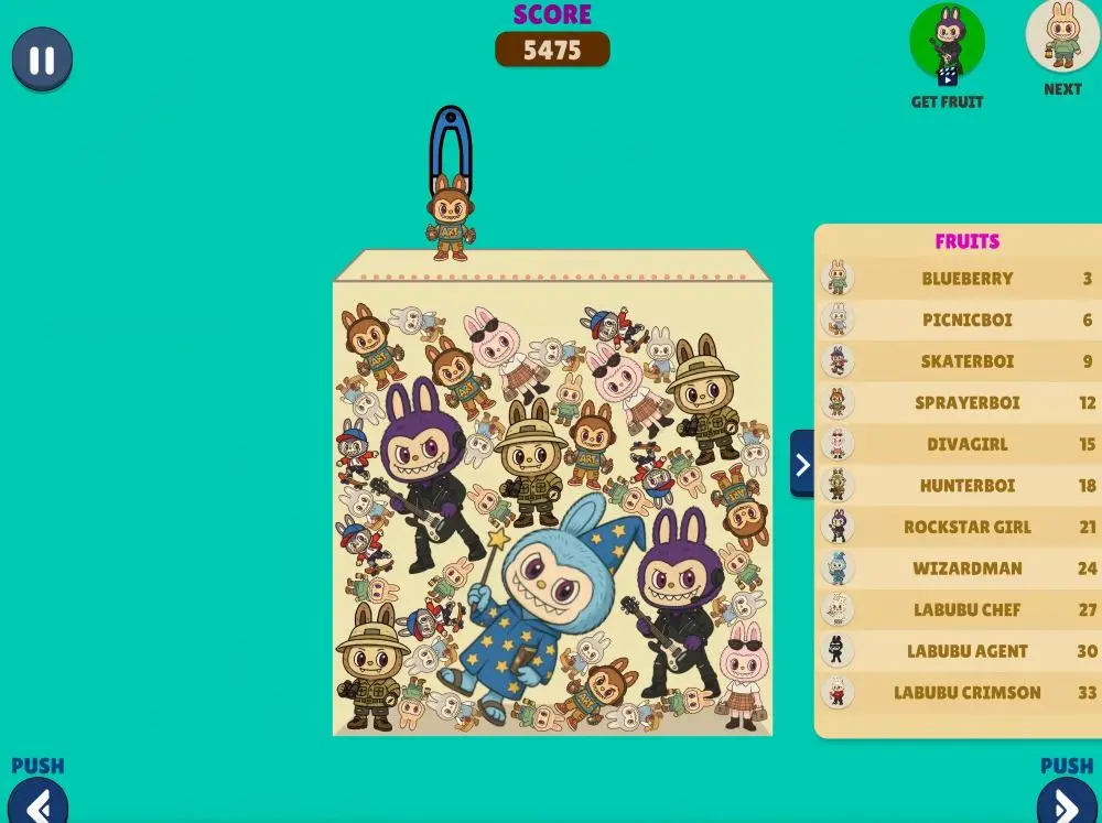 Labubu character evolution chain showing progression from basic to legendary forms