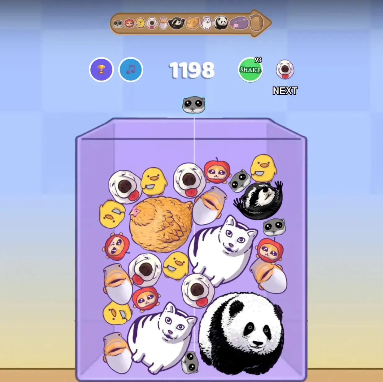 Animal friendship progression showing diverse species merging together in harmony