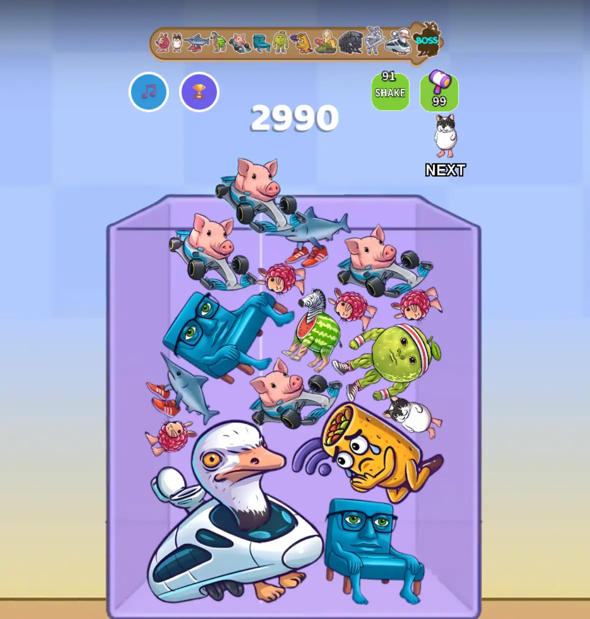 Merge Fellas Italian Brainrot 13 gameplay showing character evolution