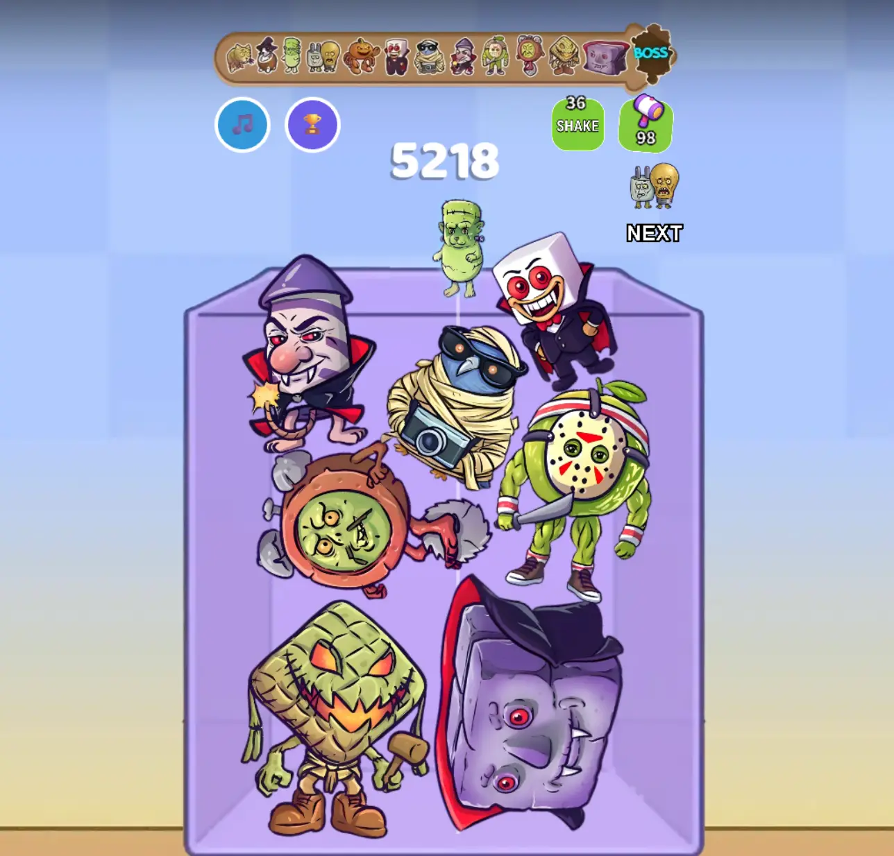 Merge Fellas Scary Brainrot gameplay showing cursed horror characters and final boss mechanics