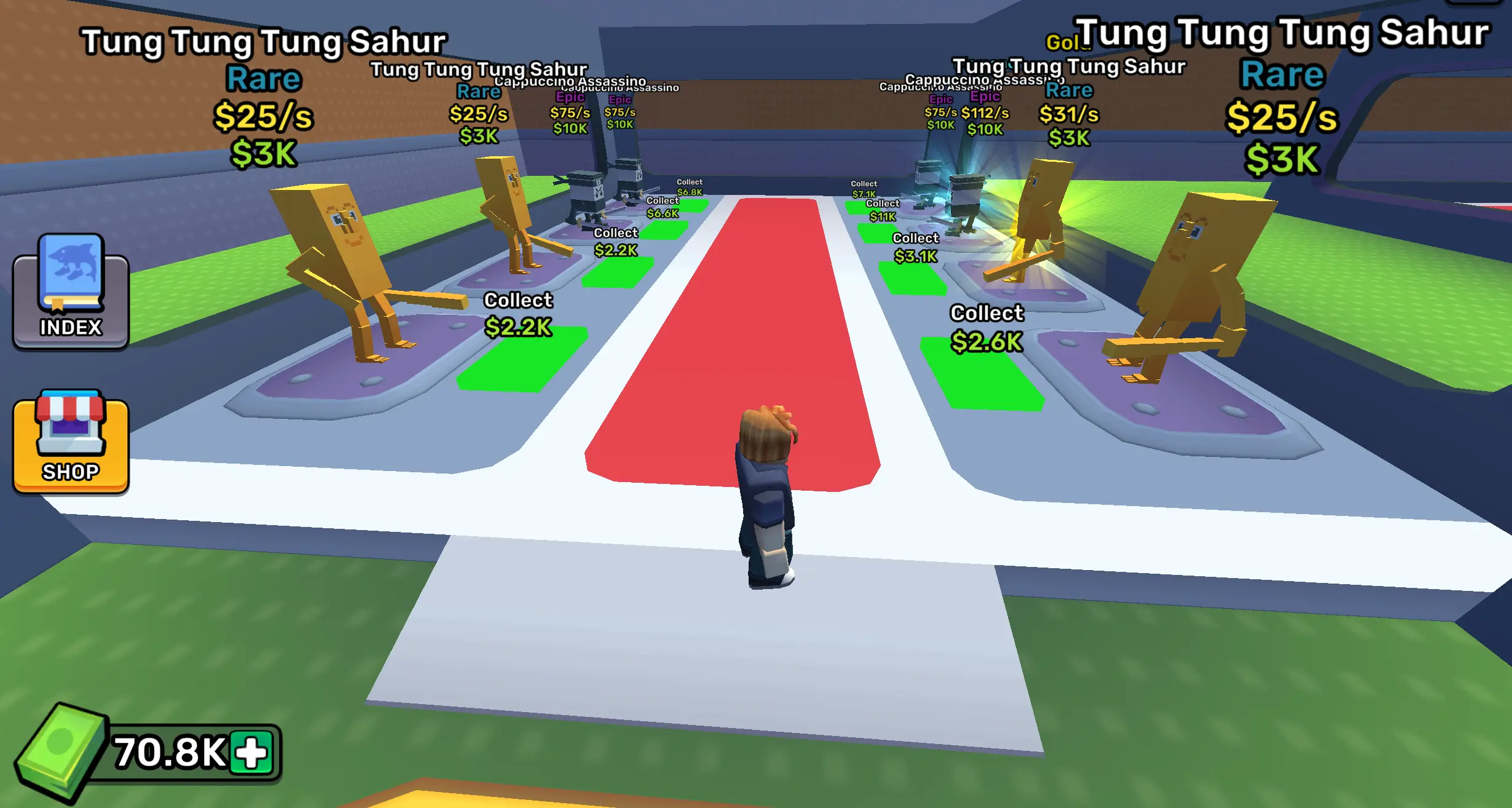 Steal a Brainrot Original 3D – guards, cameras, and loot targets