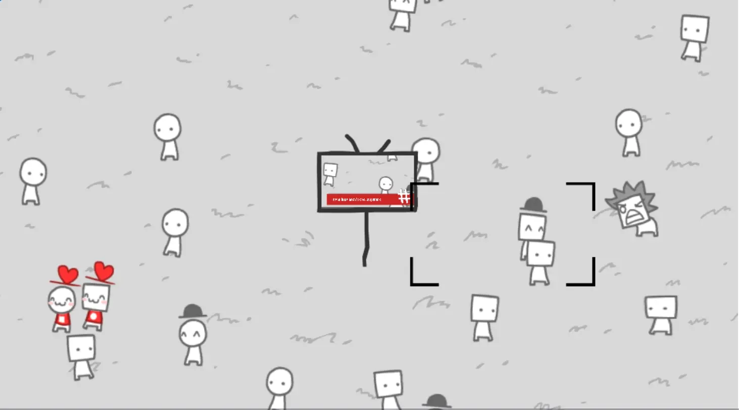 We Become What We Behold Gameplay - Circle and Square Characters